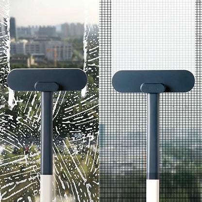 1 multifunctional long handled window brush, wet and dry dual - usecleaning brush,glass brush,sofa,wall, pet hair, carpet cleaning - by PAWFECTWORLDS | PAWFECTWORLDS | , ,