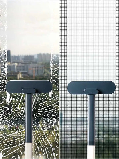 1 multifunctional long handled window brush, wet and dry dual - usecleaning brush,glass brush,sofa,wall, pet hair, carpet cleaning - by PAWFECTWORLDS | PAWFECTWORLDS | , ,