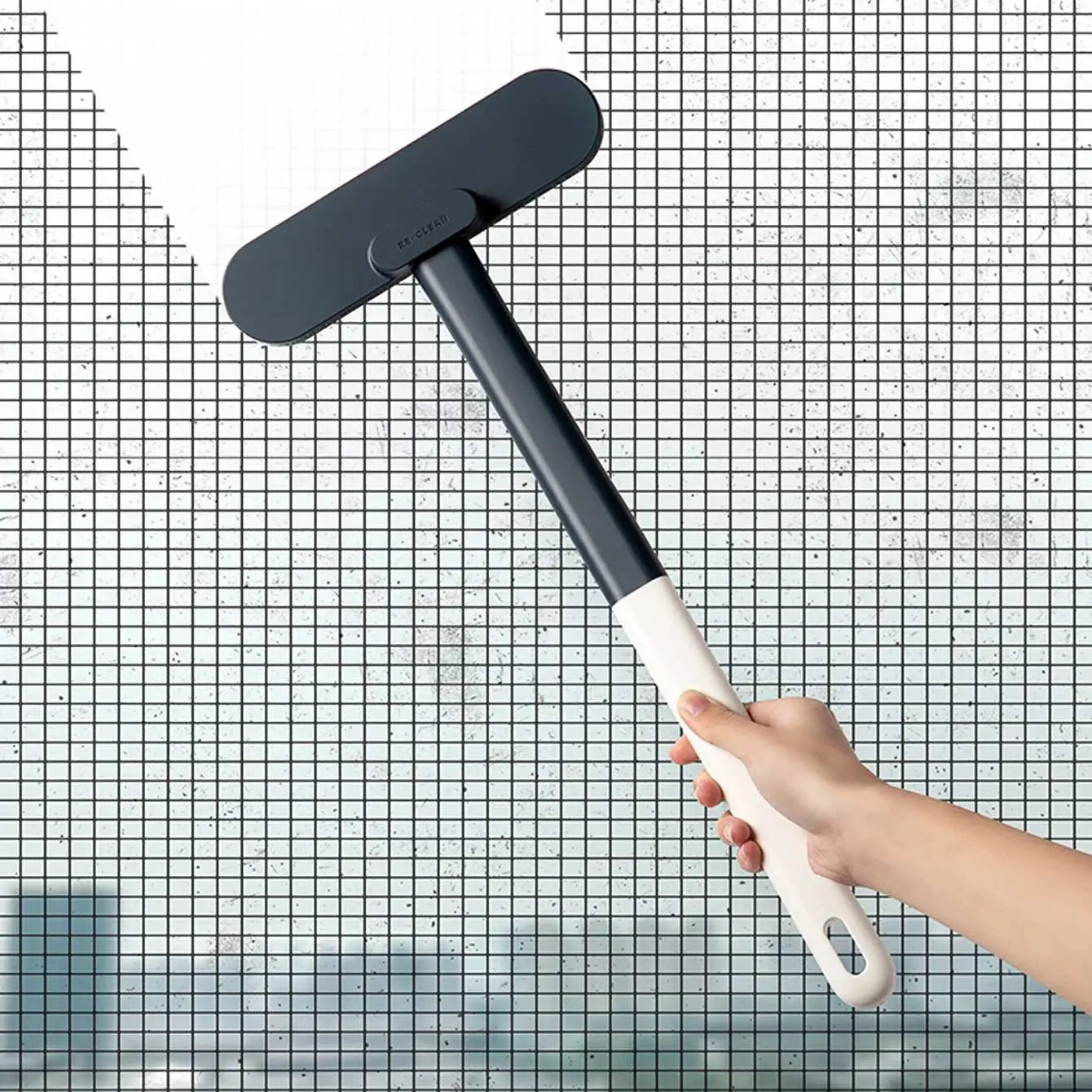 1 multifunctional long handled window brush, wet and dry dual - usecleaning brush,glass brush,sofa,wall, pet hair, carpet cleaning - by PAWFECTWORLDS | PAWFECTWORLDS | , ,