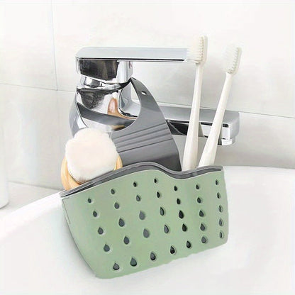 1 Pc Multifunctional Sink Sponge Rack With Adjustable Shoulder Strap - Hanging Bag, Organize And Drain Your Sponge With Ease - Perfect For Kitchen And Bathroom - Kitchen Supplies - by PAWFECTWORLDS | PAWFECTWORLDS | , ,