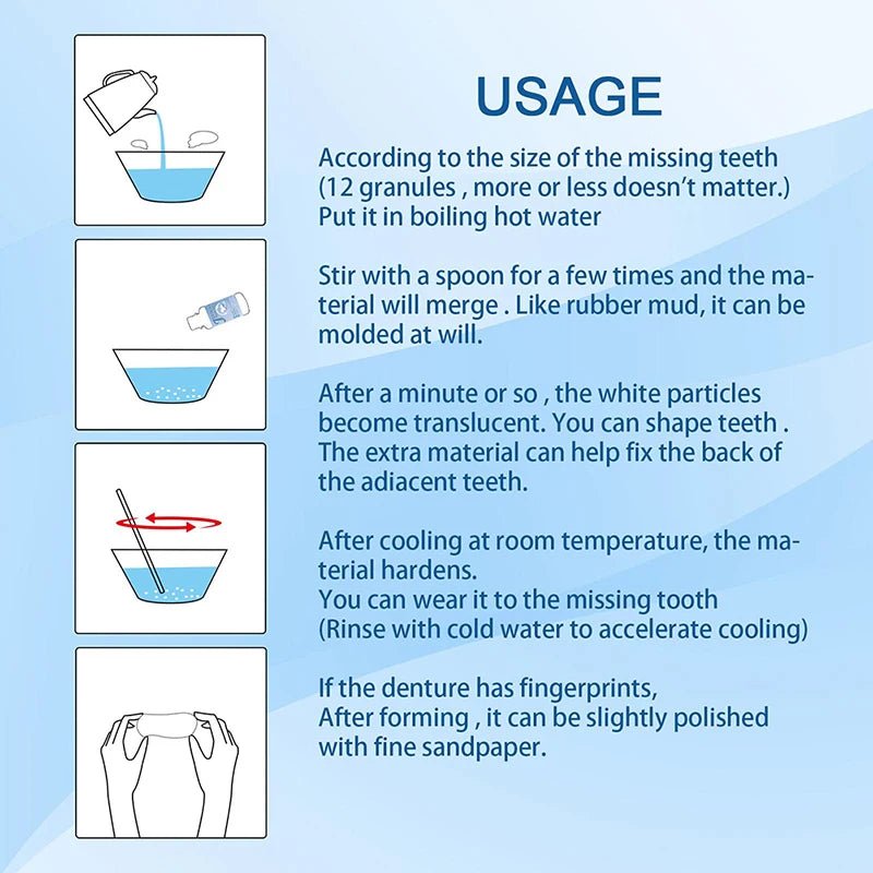 10g - 30g Temporary Tooth Repair Kit Teeth And Gaps FalseTeeth Solid Glue Denture Adhesive Teeth Whitening Tooth Beauty Tool - by PAWFECTWORLDS | PAWFECTWORLDS | , ,