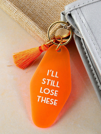 1PC Orange Hotel Key Tag Jeans, Pants, Clothing Accessories Tassel Pendant I'll Still Lose These - by PAWFECTWORLDS | PAWFECTWORLDS | , ,
