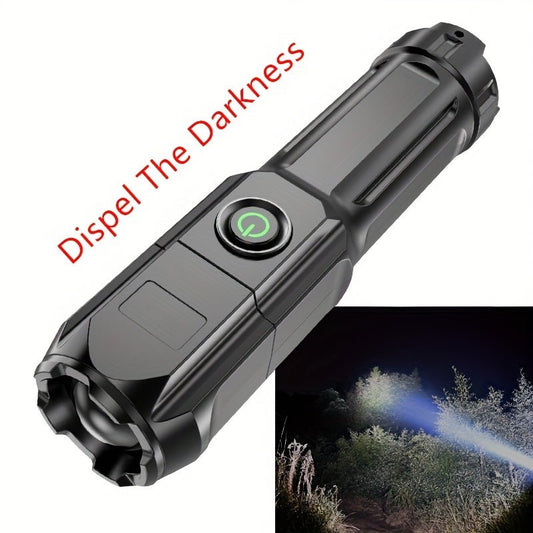 1pc Powerful Zoomable Flashlight, Outdoor Multi - functional Portable Home Small Flashlight, Telescopic Zoom Light - by PAWFECTWORLDS | PAWFECTWORLDS | , ,