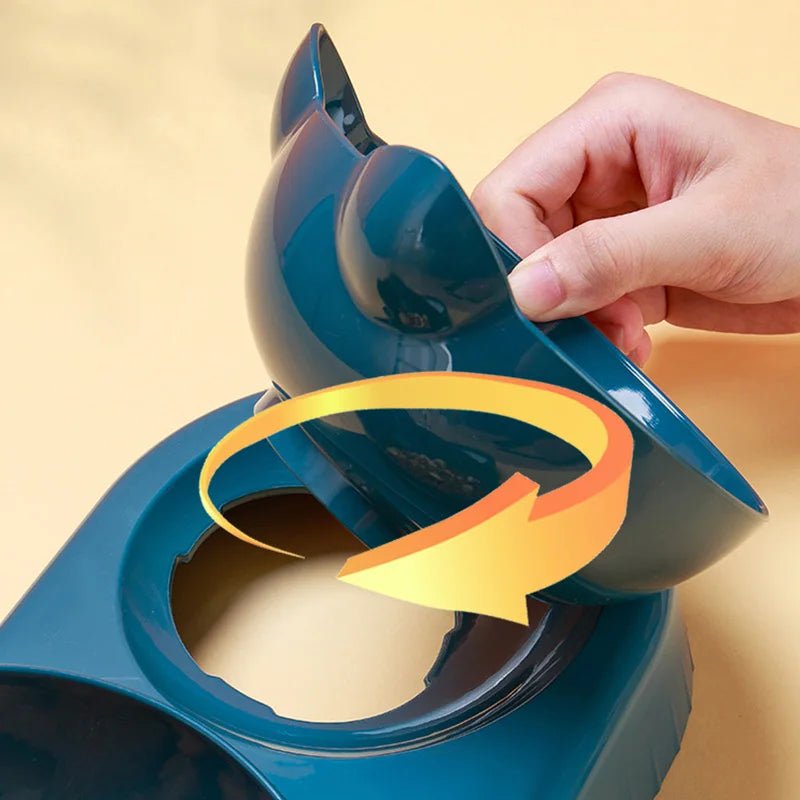 3 in 1 Cat Feeder Automatic Water Dispenser Double Bowl Pet Bowl for Small Dogs Cats Pet Food Container Cat Accessories - by PAWFECTWORLDS | PAWFECTWORLDS | , ,