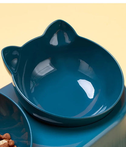 3 in 1 Cat Feeder Automatic Water Dispenser Double Bowl Pet Bowl for Small Dogs Cats Pet Food Container Cat Accessories - by PAWFECTWORLDS | PAWFECTWORLDS | , ,