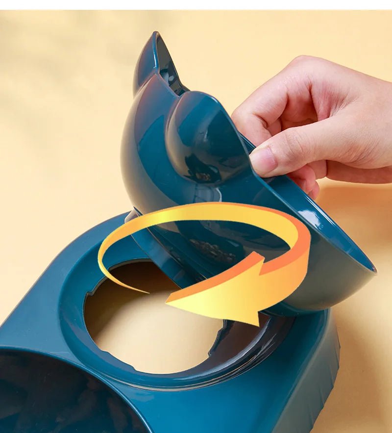 3 in 1 Cat Feeder Automatic Water Dispenser Double Bowl Pet Bowl for Small Dogs Cats Pet Food Container Cat Accessories - by PAWFECTWORLDS | PAWFECTWORLDS | , ,