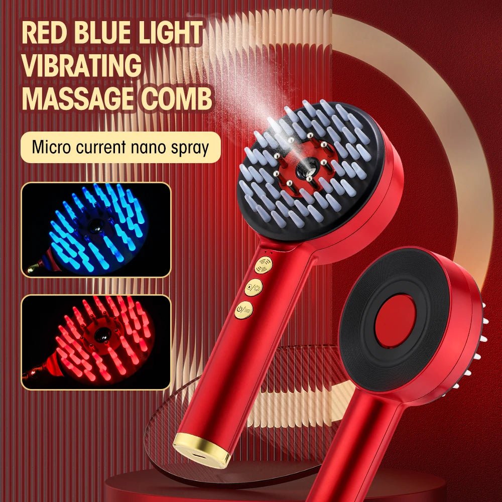 3 Modes Electric Massage Comb Portable Red Light Laser Comb for Hair Follicle Hair Follicles On The Head Essence Oil Applicator - by PAWFECTWORLDS | PAWFECTWORLDS | , ,