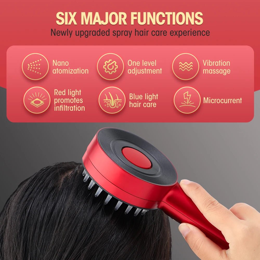 3 Modes Electric Massage Comb Portable Red Light Laser Comb for Hair Follicle Hair Follicles On The Head Essence Oil Applicator - by PAWFECTWORLDS | PAWFECTWORLDS | , ,