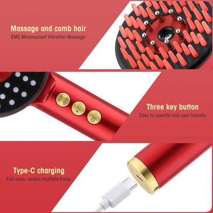 3 Modes Electric Massage Comb Portable Red Light Laser Comb for Hair Follicle Hair Follicles On The Head Essence Oil Applicator - by PAWFECTWORLDS | PAWFECTWORLDS | , ,