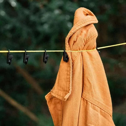3.5 - 7M Windproof Portable Clothes Line Airing Cord with Clips Outdoor Camping Travel Hanger Foldable Cord Laundry Drying Rope - by PAWFECTWORLDS | PAWFECTWORLDS | Camping & Hiking, Outdoor Tools, Sports & Entertainment
