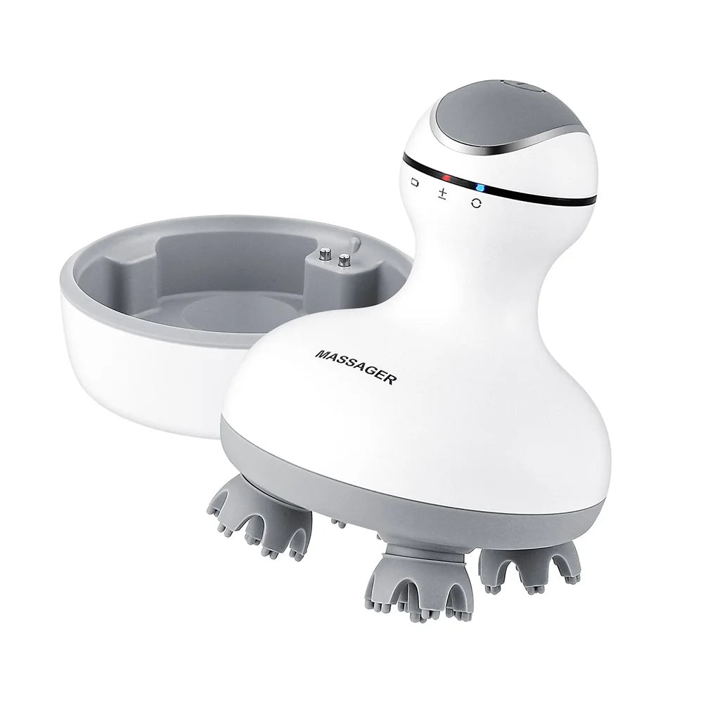 3D Waterproof Electric Head Massager Wireless Scalp Massage Promote Hair Growth Body Deep Tissue Kneading Vibration Roller - by PAWFECTWORLDS | PAWFECTWORLDS | , ,