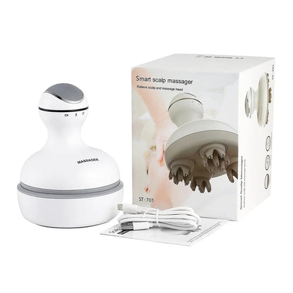 3D Waterproof Electric Head Massager Wireless Scalp Massage Promote Hair Growth Body Deep Tissue Kneading Vibration Roller - by PAWFECTWORLDS | PAWFECTWORLDS | , ,