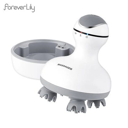 3D Waterproof Electric Head Massager Wireless Scalp Massage Promote Hair Growth Body Deep Tissue Kneading Vibration Roller - by PAWFECTWORLDS | PAWFECTWORLDS | , ,