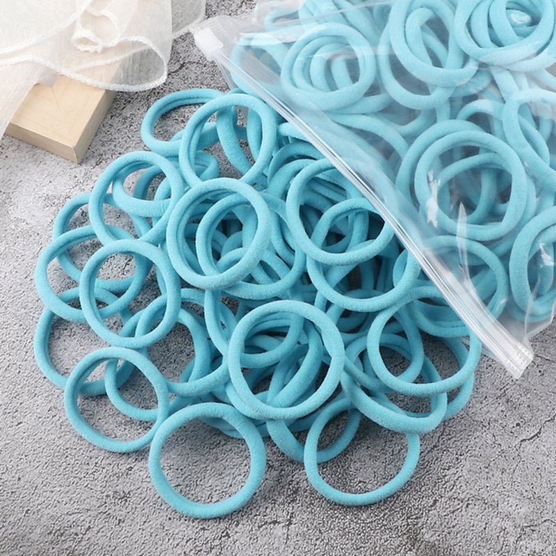 50pcs/Set Women Basic Hair Bands 1.57inch Simple Solid Colors Elastic Headband Hair Ropes Ties Hair Accessories Ponytail Holder - by PAWFECTWORLDS | PAWFECTWORLDS | , ,