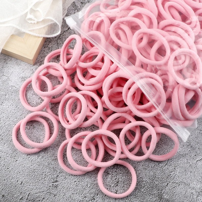 50pcs/Set Women Basic Hair Bands 1.57inch Simple Solid Colors Elastic Headband Hair Ropes Ties Hair Accessories Ponytail Holder - by PAWFECTWORLDS | PAWFECTWORLDS | , ,