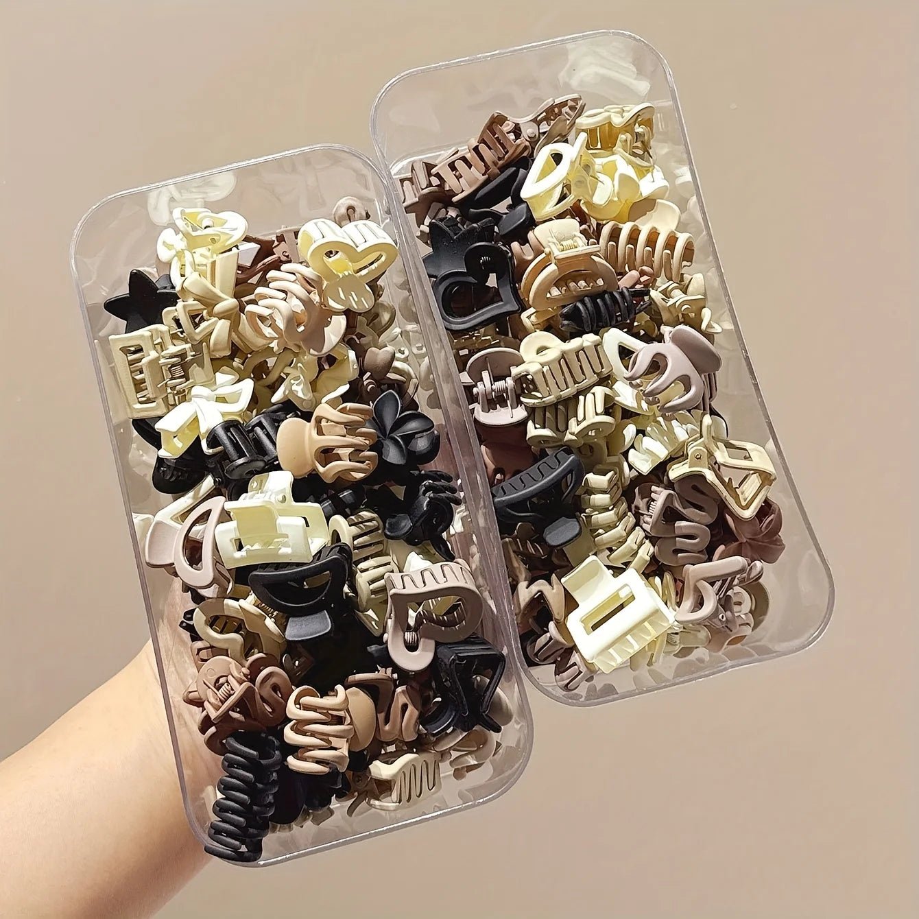 5/10/20/30pcs Beige Mixed Pack Small Clips, Cute Girl Accessories - Perfect for Daily Use, Special Occasions, or Travel Gifts - by PAWFECTWORLDS | PAWFECTWORLDS | , ,