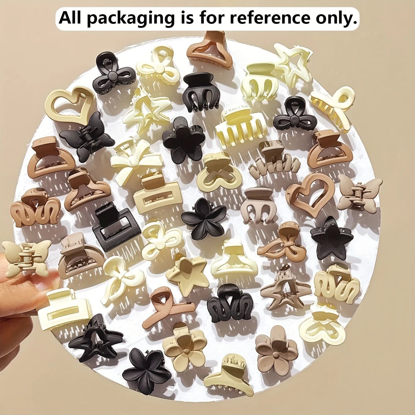5/10/20/30pcs Beige Mixed Pack Small Clips, Cute Girl Accessories - Perfect for Daily Use, Special Occasions, or Travel Gifts - by PAWFECTWORLDS | PAWFECTWORLDS | , ,