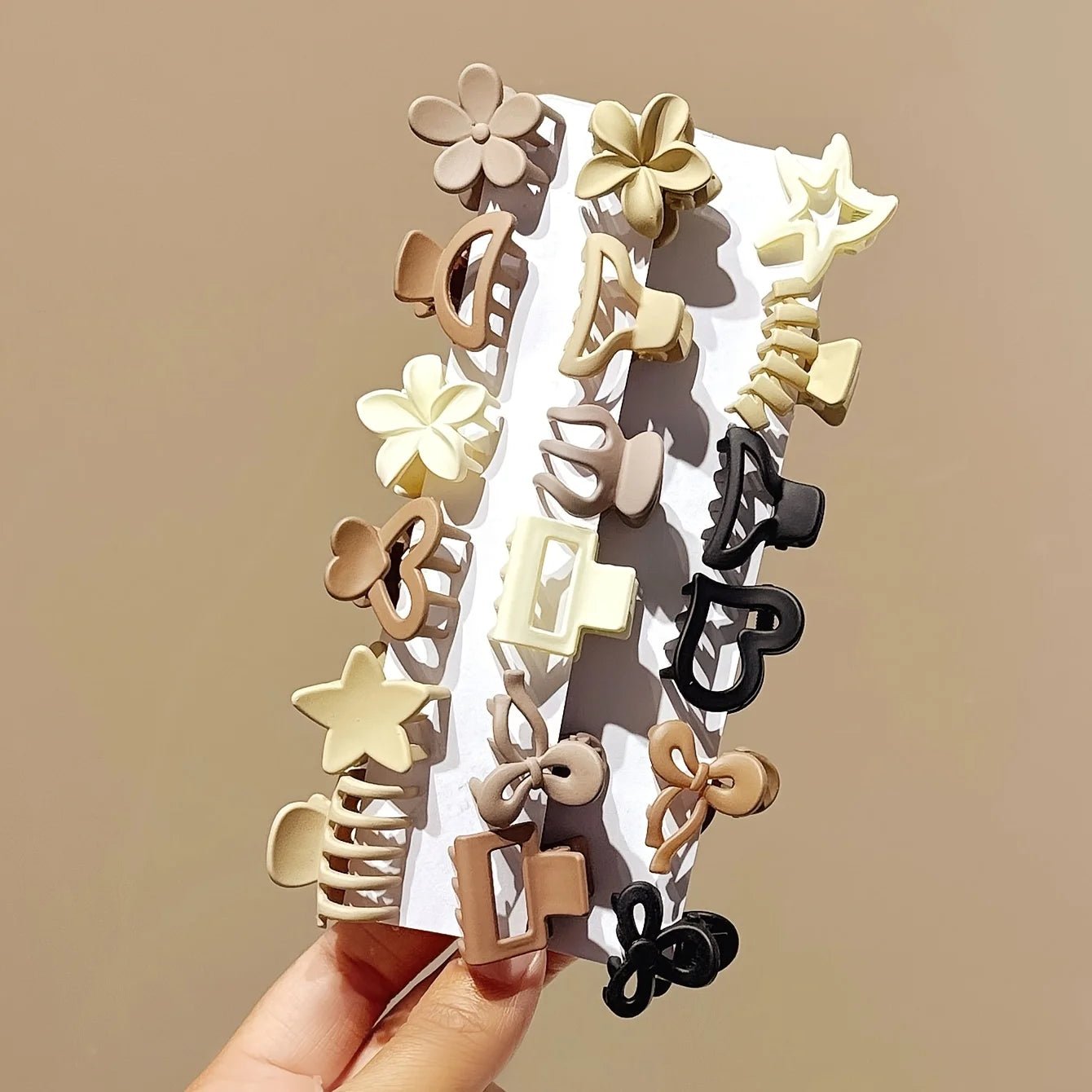5/10/20/30pcs Beige Mixed Pack Small Clips, Cute Girl Accessories - Perfect for Daily Use, Special Occasions, or Travel Gifts - by PAWFECTWORLDS | PAWFECTWORLDS | , ,