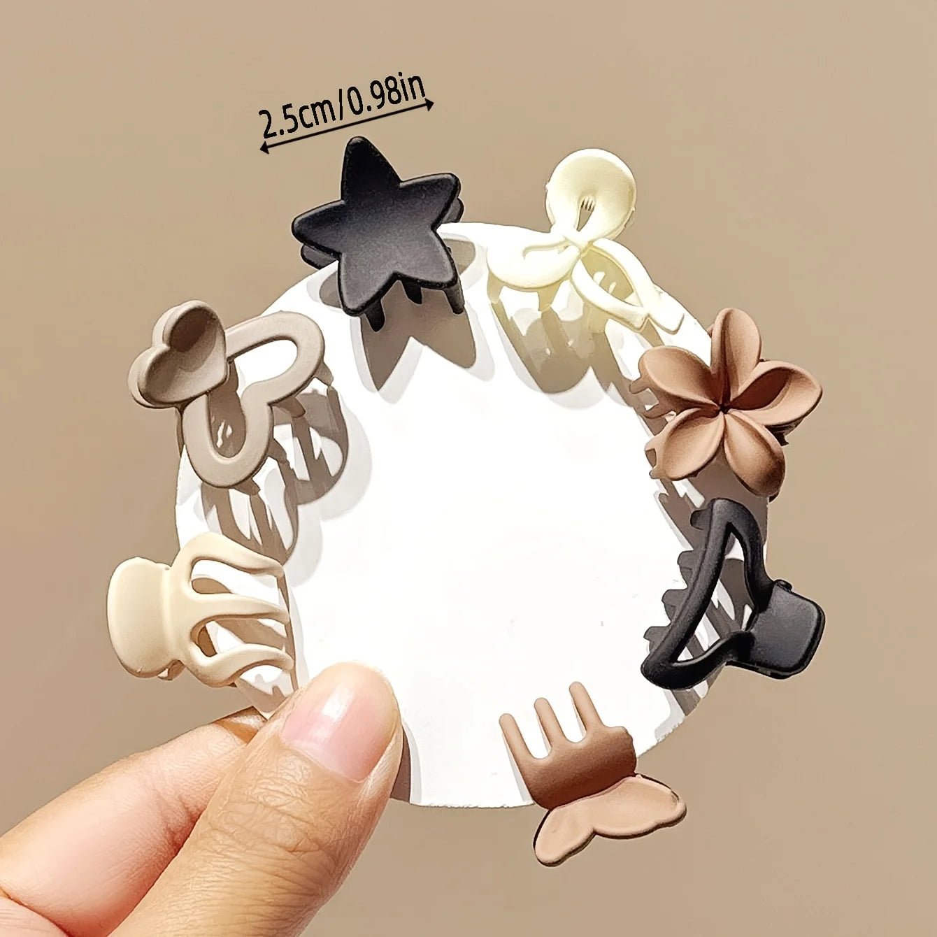 5/10/20/30pcs Beige Mixed Pack Small Clips, Cute Girl Accessories - Perfect for Daily Use, Special Occasions, or Travel Gifts - by PAWFECTWORLDS | PAWFECTWORLDS | , ,