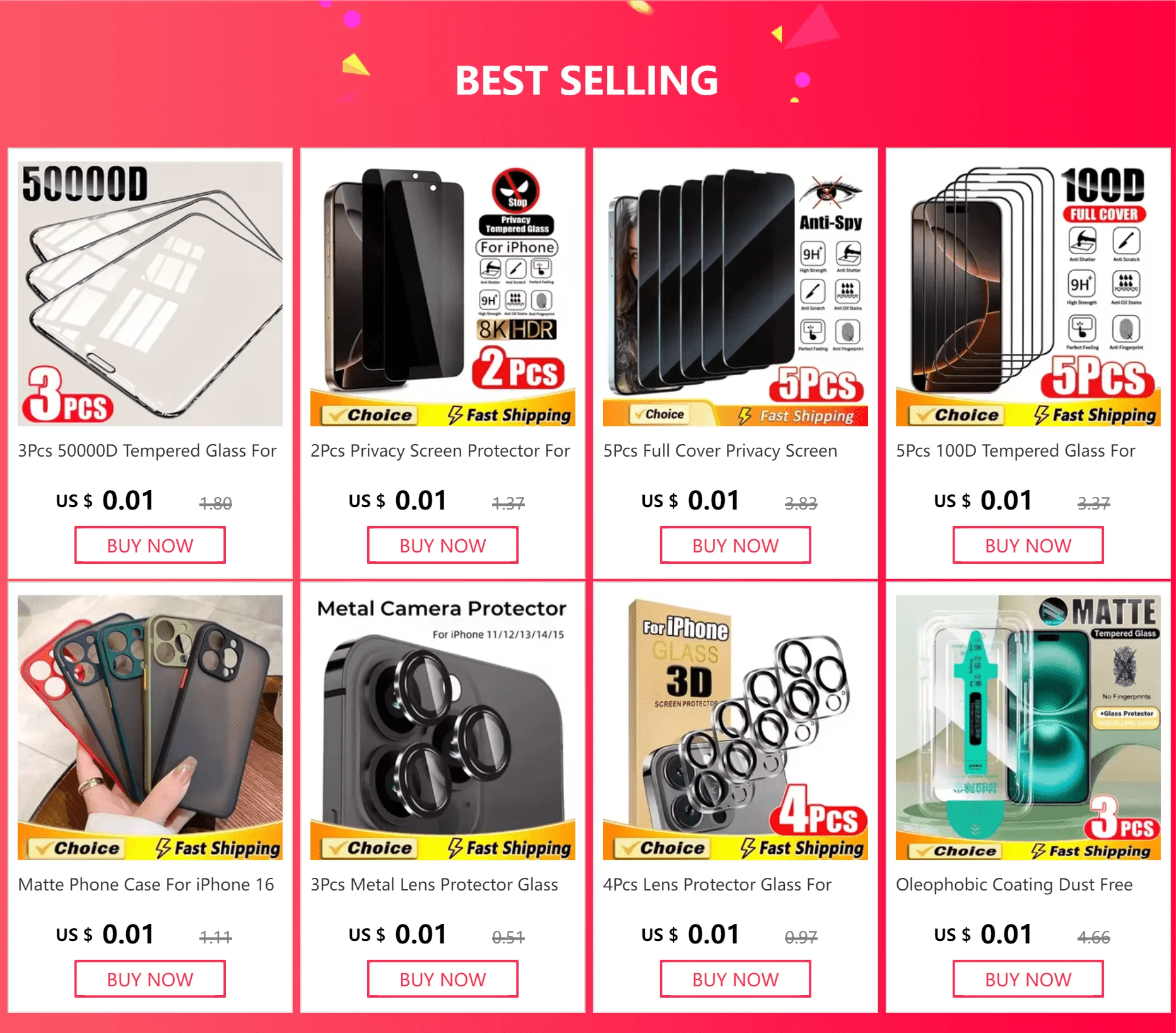 5Pcs Full Cover Privacy Screen Protector For iPhone 16 11 12 13 14 Pro Max Mini 8K Anti - spy Glass For iPhone 15 17 PRO XR XS MAX - by PAWFECTWORLDS | PAWFECTWORLDS | , ,