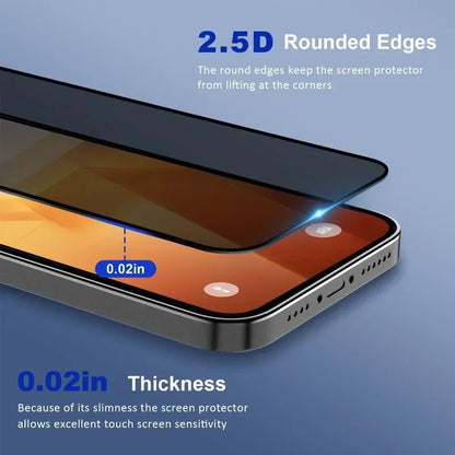 5Pcs Full Cover Privacy Screen Protector For iPhone 16 11 12 13 14 Pro Max Mini 8K Anti - spy Glass For iPhone 15 17 PRO XR XS MAX - by PAWFECTWORLDS | PAWFECTWORLDS | , ,