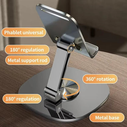 720 Rotate Aluminum Alloy Portable Tablet Holder for Ipad Adjustable Flexible Folding Lazy Desktop Live Mobile Phone Mount Stand - by Universal | PAWFECTWORLDS | Basic Phone Holders, Holders & Stands, Phones & Telecommunications Accessories
