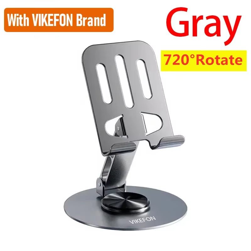 720 Rotate Aluminum Alloy Portable Tablet Holder for Ipad Adjustable Flexible Folding Lazy Desktop Live Mobile Phone Mount Stand - by Universal | PAWFECTWORLDS | Basic Phone Holders, Holders & Stands, Phones & Telecommunications Accessories