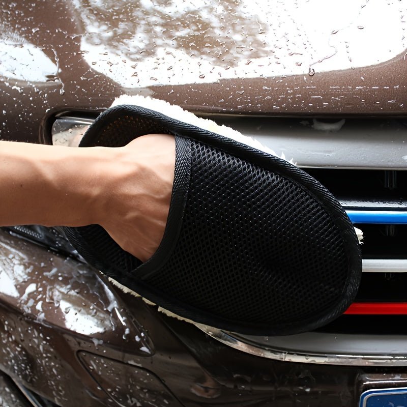 9.84" x 3.5" Microfiber Ultra - Soft Car Cleaning Glove, Perfect for Auto Detailing & Maintenance - by PAWFECTWORLDS | PAWFECTWORLDS | , ,