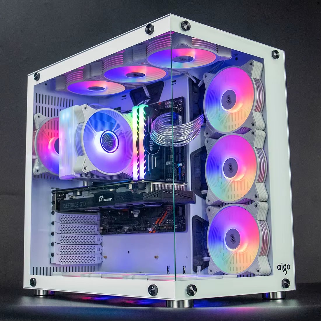 Aigo AR12 White 120mm RGB Fan Kit for PC Gamer - by Aigo | PAWFECTWORLDS | Computer & Office, Computer Components, PC Fans & Cooling