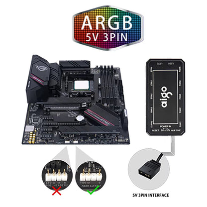 Aigo AR12 White 120mm RGB Fan Kit for PC Gamer - by Aigo | PAWFECTWORLDS | Computer & Office, Computer Components, PC Fans & Cooling
