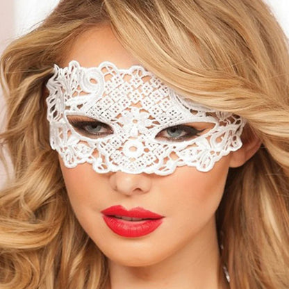 Black Hollow Lace Masquerade Face Mask Sexy Cosplay Prom Party Props Costume Carnival Masquerade Mask Nightclub Queen Eye Mask - by PAWFECTWORLDS | PAWFECTWORLDS | , ,