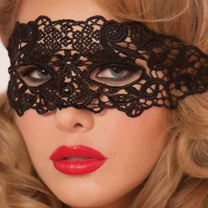 Black Hollow Lace Masquerade Face Mask Sexy Cosplay Prom Party Props Costume Carnival Masquerade Mask Nightclub Queen Eye Mask - by PAWFECTWORLDS | PAWFECTWORLDS | , ,