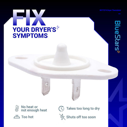 Bluestars 8577274 Dryer Thermistor - Compatible with Whirlpool, Kenmore, and Kitchenaid Models - Replaces 3976615, AP3919451, WP8577274, PS993287, and 3390292 - Simple Installation - by BlueStars | PAWFECTWORLDS | Appliances, Dryer Parts & Accessories, Parts & Accessories