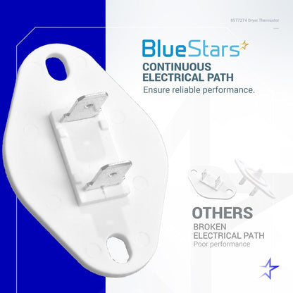 Bluestars 8577274 Dryer Thermistor - Compatible with Whirlpool, Kenmore, and Kitchenaid Models - Replaces 3976615, AP3919451, WP8577274, PS993287, and 3390292 - Simple Installation - by BlueStars | PAWFECTWORLDS | Appliances, Dryer Parts & Accessories, Parts & Accessories