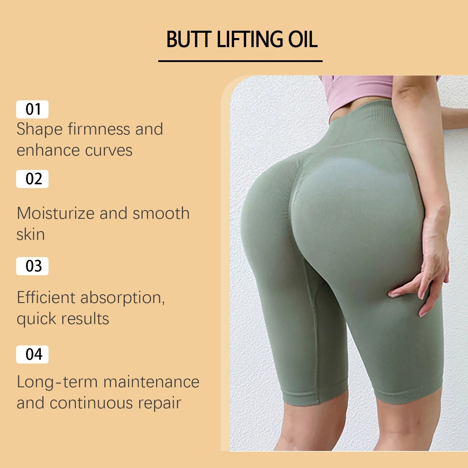 Buttock Enlargement Oil Hip Lifting Growth Firming Nourishing Moisturize Skin Tighten Pores Enhance Elasticity Body Massage Care - by PAWFECTWORLDS | PAWFECTWORLDS | , ,