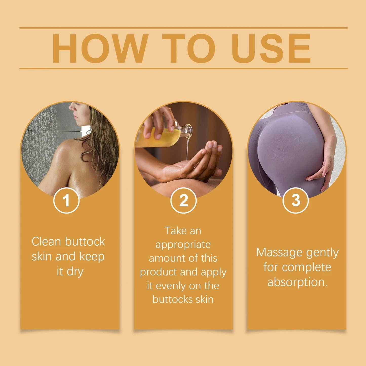 Buttock Enlargement Oil Hip Lifting Growth Firming Nourishing Moisturize Skin Tighten Pores Enhance Elasticity Body Massage Care - by PAWFECTWORLDS | PAWFECTWORLDS | , ,