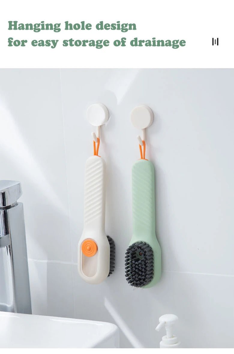 Cleaning Brush Soft Bristled Liquid Shoe Brush Long Handle Brush Clothes Brush Shoe Clothing Board Brush Household Cleaning Tool - by PAWFECTWORLDS | PAWFECTWORLDS | , ,