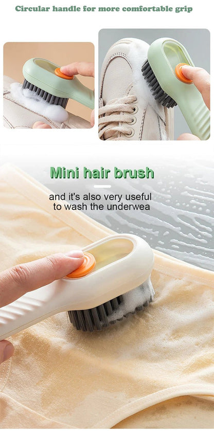 Cleaning Brush Soft Bristled Liquid Shoe Brush Long Handle Brush Clothes Brush Shoe Clothing Board Brush Household Cleaning Tool - by PAWFECTWORLDS | PAWFECTWORLDS | , ,