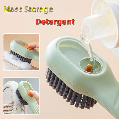 Cleaning Brush Soft Bristled Liquid Shoe Brush Long Handle Brush Clothes Brush Shoe Clothing Board Brush Household Cleaning Tool - by PAWFECTWORLDS | PAWFECTWORLDS | , ,