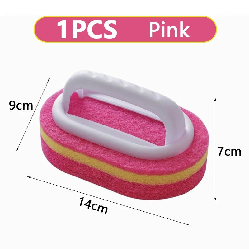 Cleaning Brush With Handle Sponge Wiping Kitchen Cleaning Pot Washing Dishwashing Sponge Cleaning And Brush Tool Toilet Ceramic - by PAWFECTWORLDS | PAWFECTWORLDS | , ,