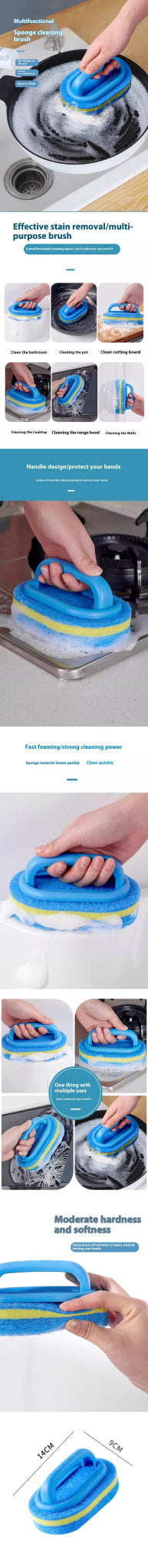 Cleaning Brush With Handle Sponge Wiping Kitchen Cleaning Pot Washing Dishwashing Sponge Cleaning And Brush Tool Toilet Ceramic - by PAWFECTWORLDS | PAWFECTWORLDS | , ,