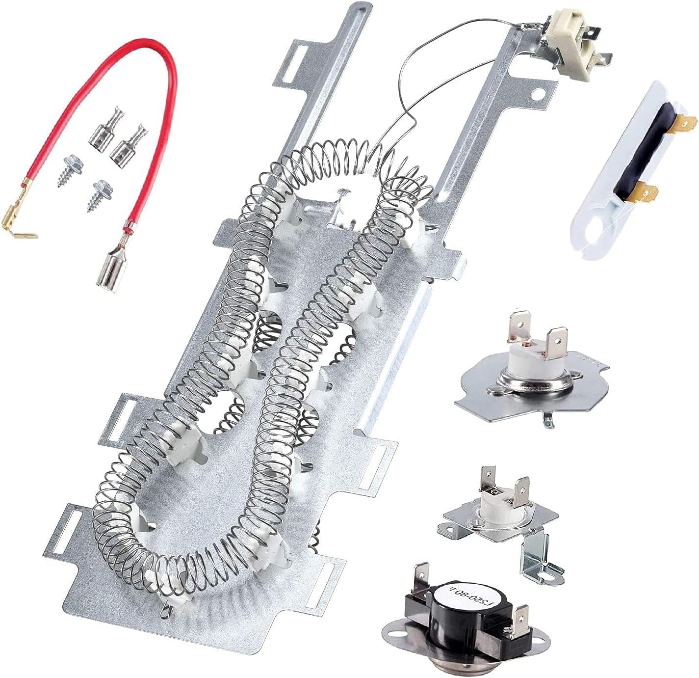 Dryer Heating Element Replace for Maytag Bravos 400 2000 3000 5000 9000 Series MEDB725BW MEDB800VQ MEDB850WQ MEDE300VW MEDE500VW1 MEDB400VQ MEDB725BWO MEDB800VQO MEDB850WQO MEDB400VQO with Thermostat - by Owigift | PAWFECTWORLDS | Appliances, Dryer Parts & Accessories, Parts & Accessories