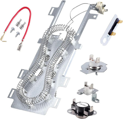 Dryer Heating Element Replace for Maytag Bravos 400 2000 3000 5000 9000 Series MEDB725BW MEDB800VQ MEDB850WQ MEDE300VW MEDE500VW1 MEDB400VQ MEDB725BWO MEDB800VQO MEDB850WQO MEDB400VQO with Thermostat - by Owigift | PAWFECTWORLDS | Appliances, Dryer Parts & Accessories, Parts & Accessories