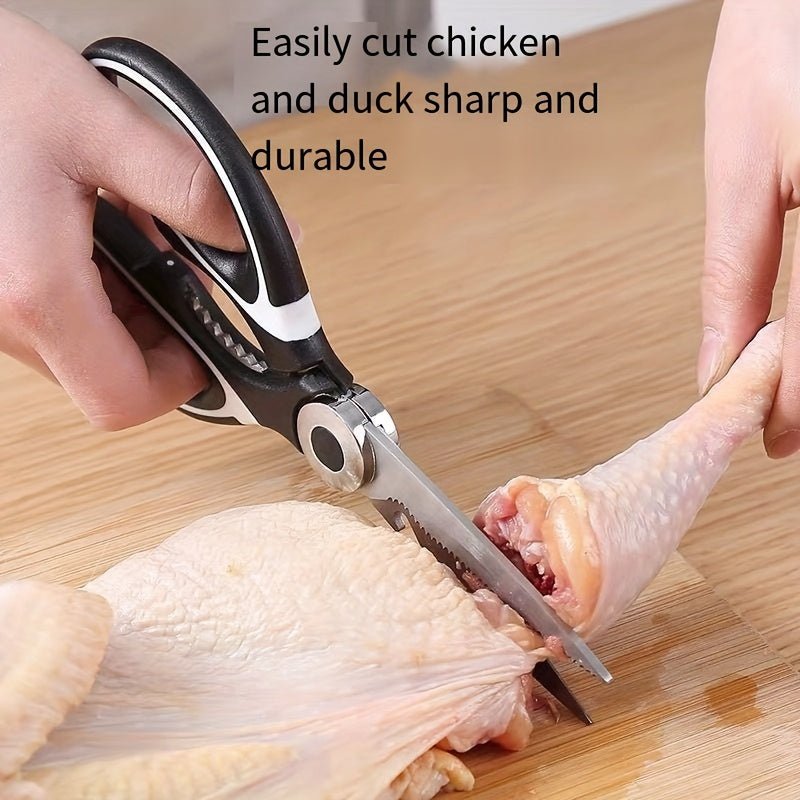 Durable Stainless Steel Kitchen Shears (420) – Sharp Blades and Ergonomic Handles for Easy Chicken, Duck, or Fish Cutting. Ideal for Cooking, Baking, and Meal Prep. High - Quality and Elegant Kitchen Utensil - by PAWFECTWORLDS | PAWFECTWORLDS | , ,