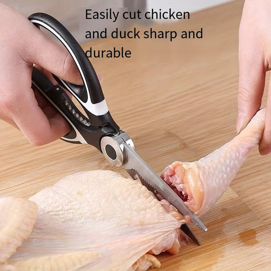 Durable Stainless Steel Kitchen Shears (420) – Sharp Blades and Ergonomic Handles for Easy Chicken, Duck, or Fish Cutting. Ideal for Cooking, Baking, and Meal Prep. High - Quality and Elegant Kitchen Utensil - by PAWFECTWORLDS | PAWFECTWORLDS | , ,