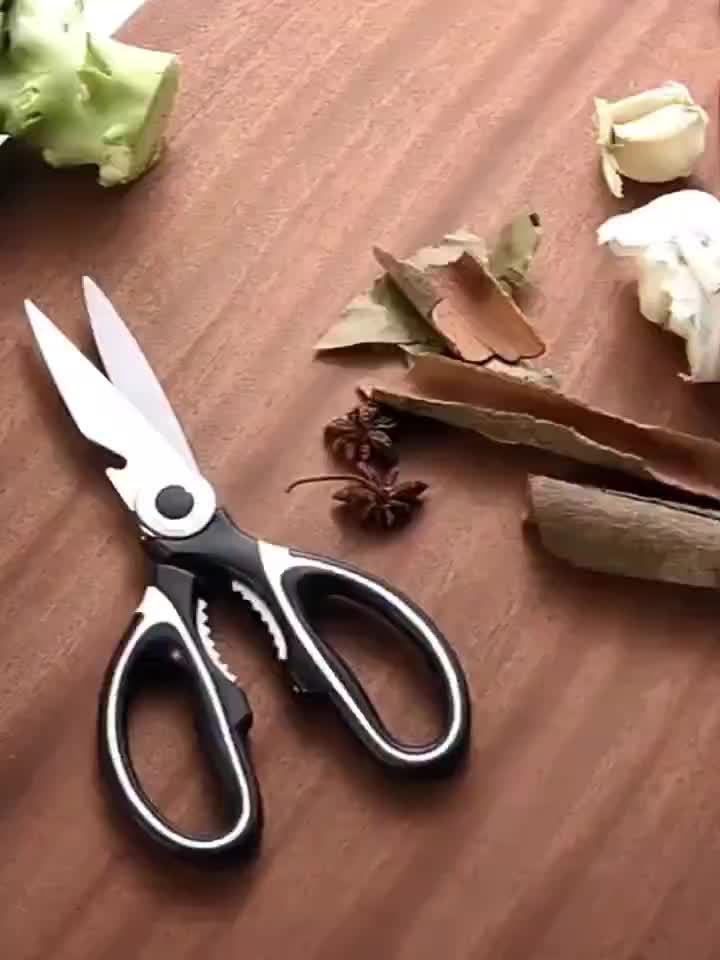 Durable Stainless Steel Kitchen Shears (420) – Sharp Blades and Ergonomic Handles for Easy Chicken, Duck, or Fish Cutting. Ideal for Cooking, Baking, and Meal Prep. High - Quality and Elegant Kitchen Utensil - by PAWFECTWORLDS | PAWFECTWORLDS | , ,