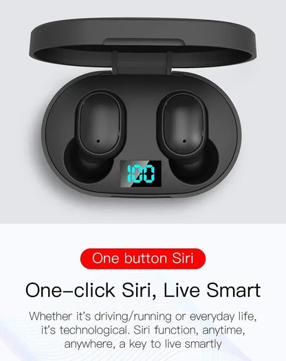 E6S Wireless Bluetooth Earphones TWS Bluetooth Headset Wireless Earbuds Noise Cancelling Earphones with Microphone Headphones - by PAWFECTWORLDS | PAWFECTWORLDS | , ,