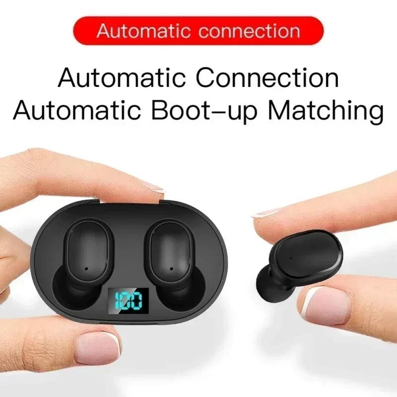 E6S Wireless Bluetooth Earphones TWS Bluetooth Headset Wireless Earbuds Noise Cancelling Earphones with Microphone Headphones - by PAWFECTWORLDS | PAWFECTWORLDS | , ,