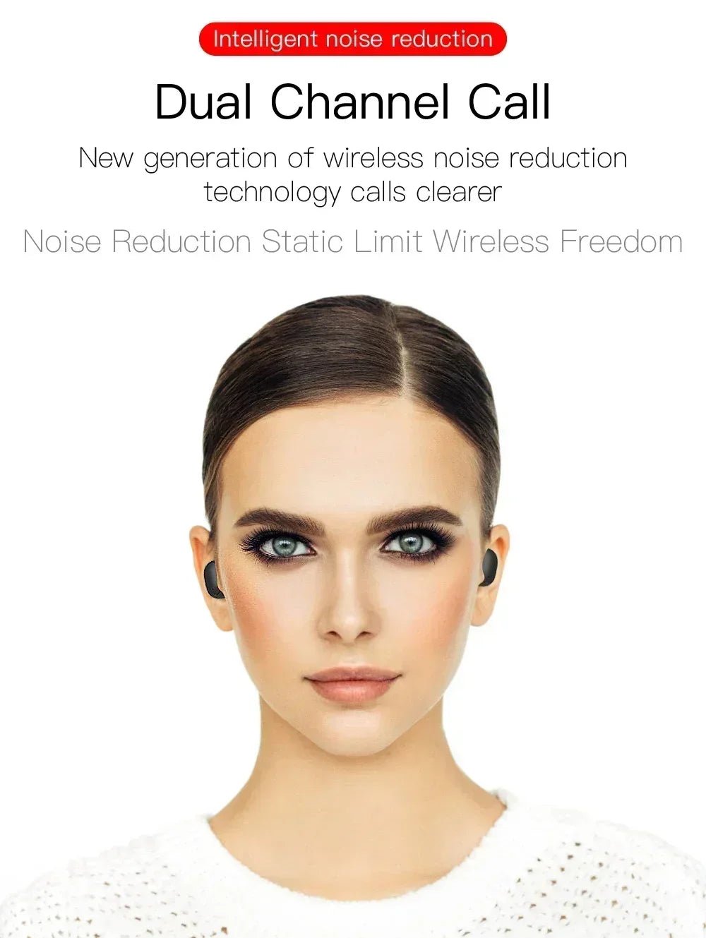 E6S Wireless Bluetooth Earphones TWS Bluetooth Headset Wireless Earbuds Noise Cancelling Earphones with Microphone Headphones - by PAWFECTWORLDS | PAWFECTWORLDS | , ,