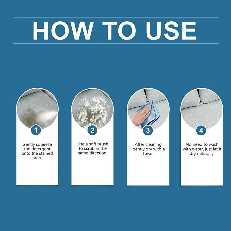 Fabric Carpet Tapestry Mat Sofa Cleaner Shampoo Home Upholstery Pillow Door Shoes Pad Cleaning Liquid Product Useful Small Tool - by PAWFECTWORLDS | PAWFECTWORLDS | , ,